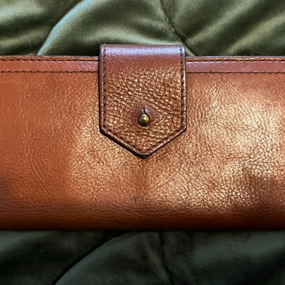 Madewell Brown Leather Wallet The Post - Picture 1 of 5